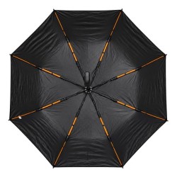 BRUNO ομπρέλα βροχής BRN-0324, σπαστή, αυτόματη, Φ105cm, αντιανεμική, UV προστασία, με θήκη, μαύρη