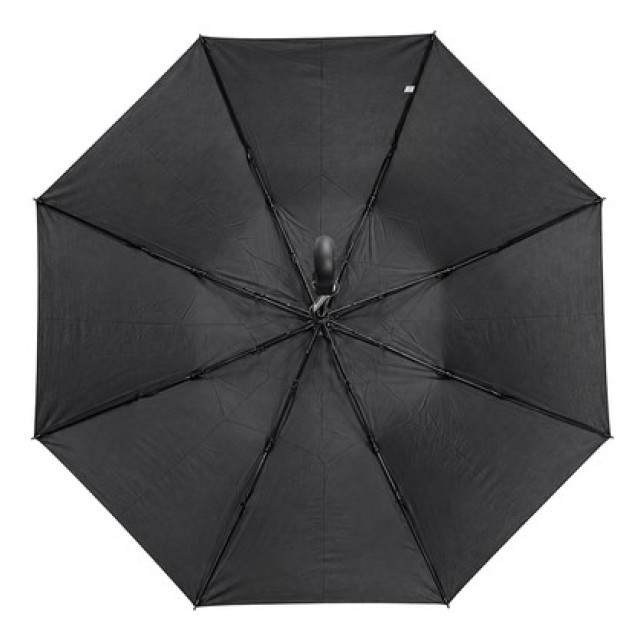 BRUNO ομπρέλα βροχής BRN-0325, σπαστή, αυτόματη, Φ104cm, αντιανεμική, με θήκη, μαύρη