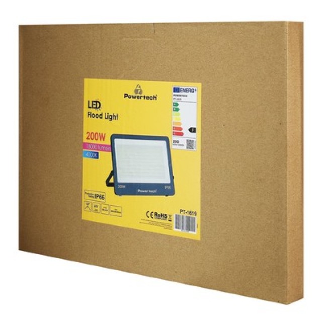 POWERTECH LED προβολέας PT-1619, 200W, 4000K, 18000lm, IP66, 6KV POWERTECH LED προβολέας PT-1619, 200W, 4000K, 18000lm, IP66, 6KV