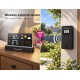 POWERTECH ψηφιακός μετεωρολογικός σταθμός PT-1658 με ασύρματο εξωτερικό αισθητήρα, ξυπνητήρι, μαύρος