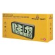 POWERTECH επιτραπέζιο ψηφιακό ρολόι-ξυπνητήρι PT-1659 με θερμόμετρο/υγρασιόμετρo/ημερολόγιο, μαύρο