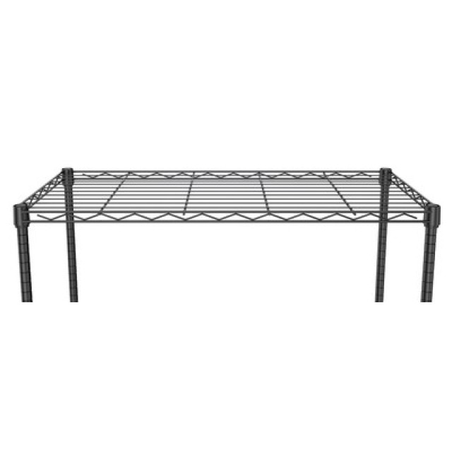 HOME USE μεταλλική ραφιέρα HUH-0270 με 5 ράφια, 90x35x175cm, μαύρη