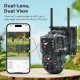 SECTEC smart ηλιακή κάμερα κυνηγού ST-537-6MAOV-4G-EU-G, dual lens, 3MP, 4G, SD, PTZ, IP66