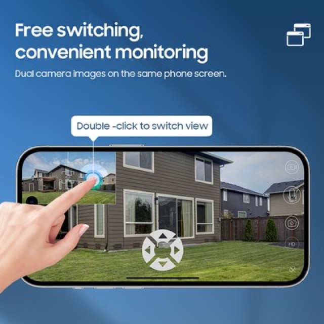 SECTEC smart ηλιακή κάμερα ST-538-6M-4G-EU-20W, dual lens, 3MP, 4G, SD, PTZ, IP65