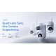 VSTARCAM smart ηλιακή κάμερα AG623FR, four-lens, 3MP, 4G, SD, PTZ, IP66, μαύρη