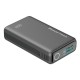 POWERTECH power bank PT-1639 με οθόνη & καλώδιο, 10000mAh, 65W, γκρι