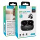 CELEBRAT earphones με θήκη φόρτισης W74, OWS, 10mm, 25/250mAh, μαύρα