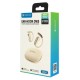 CELEBRAT earphones με θήκη φόρτισης W84, OWS, 13mm, 30/300mAh, μπεζ