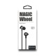 CELEBRAT earphones με μικρόφωνο D1, 3.5mm, Φ10mm, 1.2m flat, μαύρα