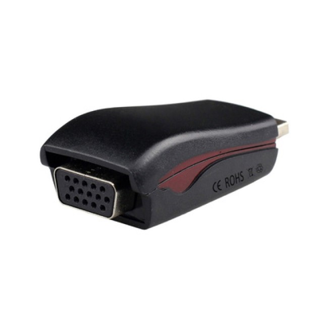 POWERTECH αντάπτορας HDMI 19pin σε VGA CAB-H076, audio jack, USB power