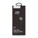 CELEBRAT earphones με μικρόφωνο D7, 3.5mm σύνδεση, Φ10mm, 1.2m, μαύρα