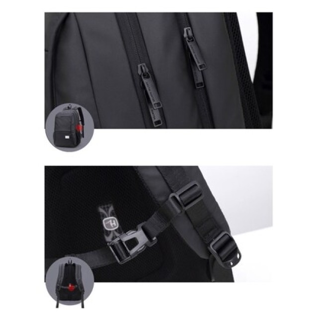 ARCTIC HUNTER τσάντα πλάτης 20005 με θήκη laptop 15.6", 26L, μαύρη