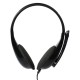 POWERTECH Headphones με μικρόφωνο PT-734 105dB, 40mm, 3.5mm, 1.8m, μαύρο