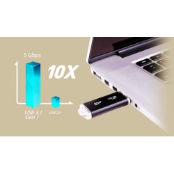 SILICON POWER USB Flash Drive Blaze B02, 16GB, USB 3.2, μαύρο