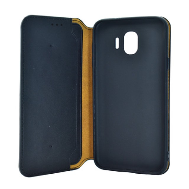 POWERTECH Θήκη Slim Leather για Samsung J4 2018, μαύρη