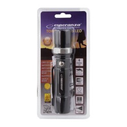 ESPERANZA Φακός Sirius EOT003, Cree Q5 LED, 5W, 250 lumens, μαύρος