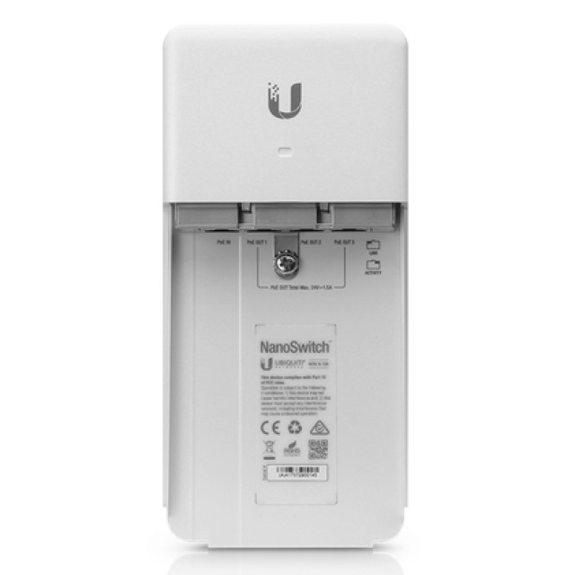 UBIQUITI PoE NanoSwitch N-SW, 4-Port 10/100/1000Mbps, outdoor