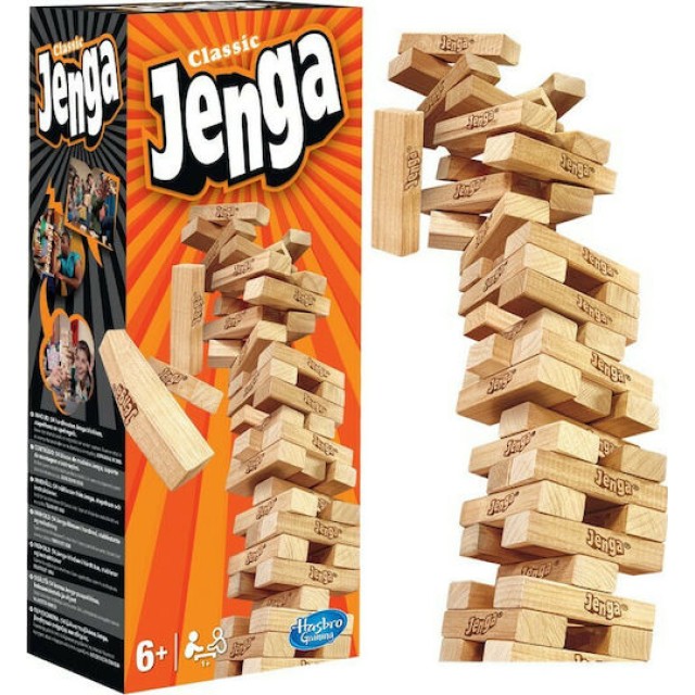 Επιτραπέζιο Παιχνίδι Jenga για 1+ Παίκτες 6+ Ετών Hasbro