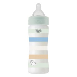 Chicco Πλαστικό Μπιμπερό Well Being Κατά των Κολικών Μπλε 250ml Για 2+ Μηνών