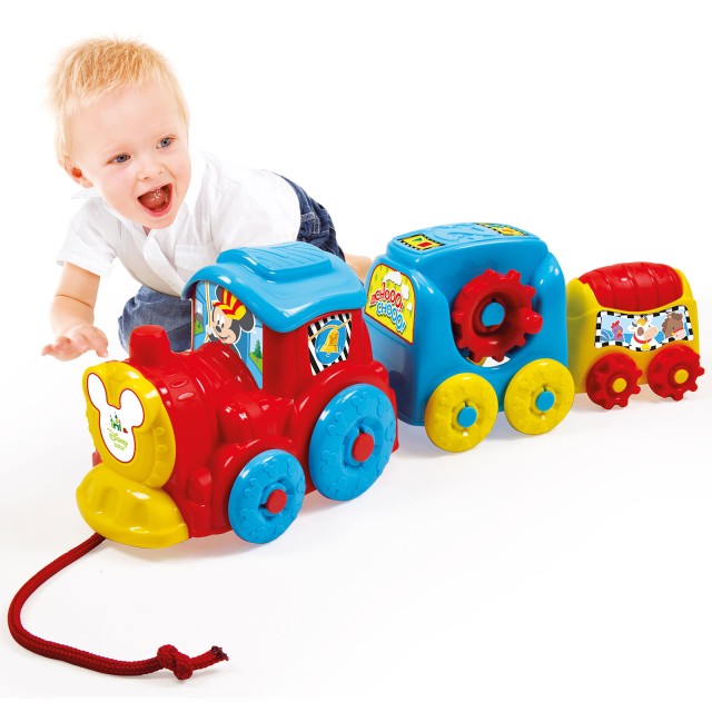 Baby Clementoni Disney Baby Βρεφικό Παιχνίδι Τρενάκι Pull Along Για 10+ Μηνών