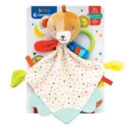 Baby Clementoni For You Βρεφικό Παιχνίδι Κουδουνίστρα Μαλακό Αρκουδάκι Για 0+ Μηνών