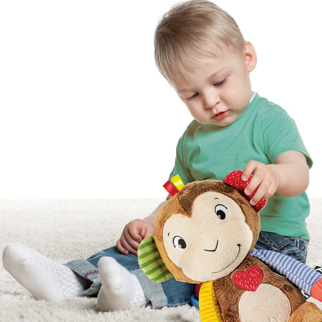 Baby Clementoni Βρεφικό Κρεμαστό Χνουδωτό Δραστηριοτήτων Μπο Μπο Το Μαϊμουδάκι Για 3+ Μηνών