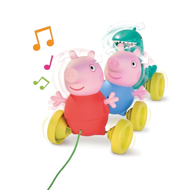 Tomy Toomies Βρεφικό Παιχνίδι Συρόμενο Οικογένεια Peppa Pig Για 18+ Μηνών