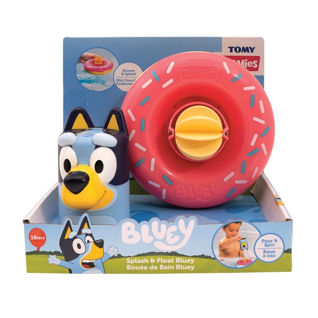 Tomy Toomies Βρεφικό Παιχνίδι Μπάνιου Bluey Σωσίβιο & Φιγούρα Για 18+ Μηνών