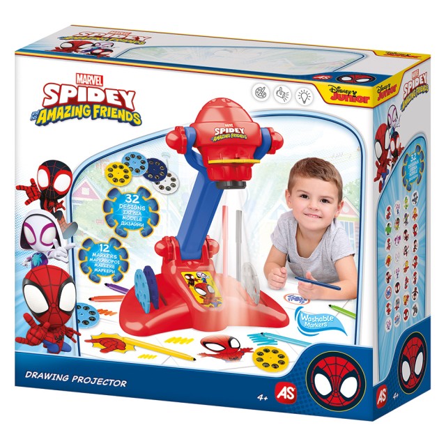 AS Προτζέκτορας Ζωγραφικής Marvel Spidey & His Amazing Friends Για 4+ Χρονών