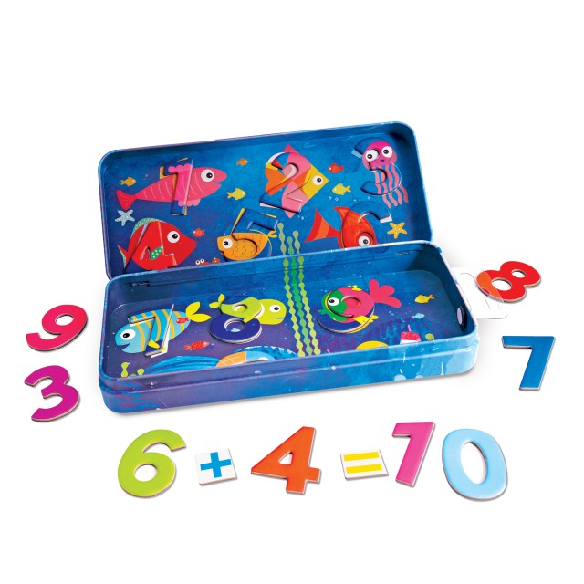 HappiHobbi Magnet Tin Γράμματα & Αριθμοί Εκπαιδευτικοί Χάρτινοι Μαγνήτες Για 3+ Χρονών