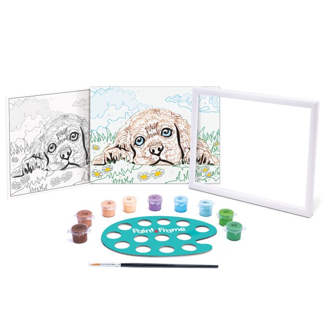 Paint & Frame Paint by Numbers Loving Puppy Για Ηλικίες 9+ Χρονών Paint & Frame Paint by Numbers Loving Puppy Για Ηλικίες 9+ Χρονών