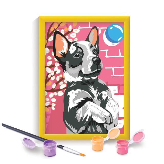 Paint & Frame Paint by Numbers Playful Husky Για Ηλικίες 9+ Χρονών Paint & Frame Paint by Numbers Playful Husky Για Ηλικίες 9+ Χρονών