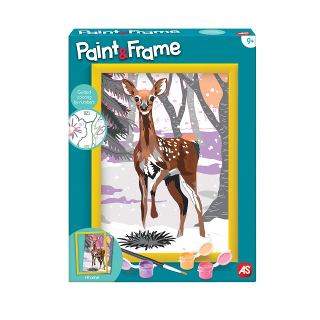 Paint & Frame Paint by Numbers Snow Deer Για Ηλικίες 9+ Χρονών Paint & Frame Paint by Numbers Snow Deer Για Ηλικίες 9+ Χρονών
