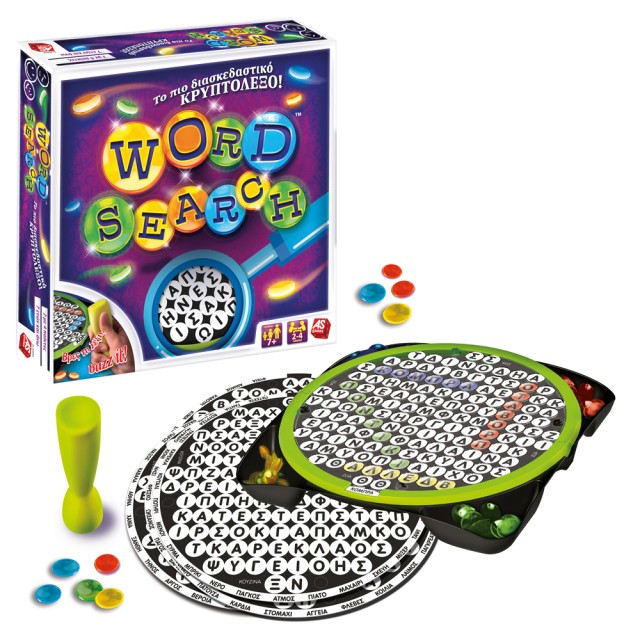 AS Games Επιτραπέζιο Παιχνίδι Wordsearch Για Ηλικίες 7+ Χρονών Και 2-4 Παίκτες AS Games Επιτραπέζιο Παιχνίδι Wordsearch Για Ηλικίες 7+ Χρονών Και 2-4 Παίκτες