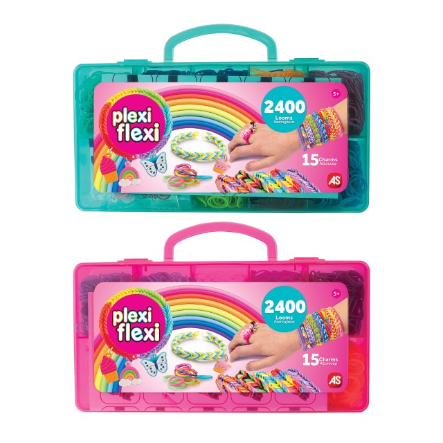 AS Plexi Flexi Θήκη Με 2400 Λαστιχάκια & 15 Αξεσουάρ Για Ηλικίες 5+ Χρονών AS Plexi Flexi Θήκη Με 2400 Λαστιχάκια & 15 Αξεσουάρ Για Ηλικίες 5+ Χρονών