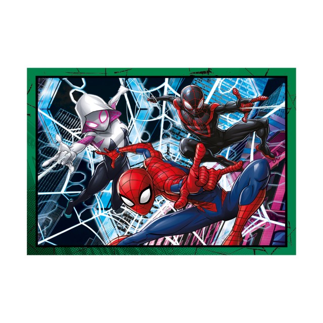 Clementoni Παιδικό Παζλ 4 in 1 Supercolor Marvel Spiderman 12-16-20-24 τμχ