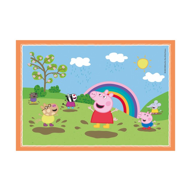 Clementoni Παιδικό Παζλ 4 in 1 Supercolor Peppa Pig 12-16-20-24 τμχ