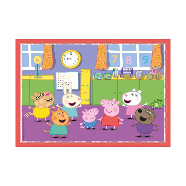 Clementoni Παιδικό Παζλ 4 in 1 Supercolor Peppa Pig 12-16-20-24 τμχ