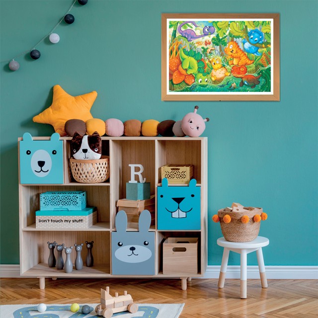 Clementoni Παιδικό Παζλ Maxi Super Color Dinos Happy Oasis 24 τμχ Clementoni Παιδικό Παζλ Maxi Super Color Dinos Happy Oasis 24 τμχ
