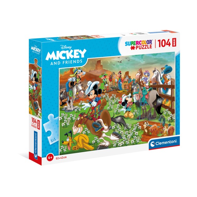 Clementoni Παιδικό Παζλ Maxi Super Color Mickey And Friends 104 τμχ Clementoni Παιδικό Παζλ Maxi Super Color Mickey And Friends 104 τμχ