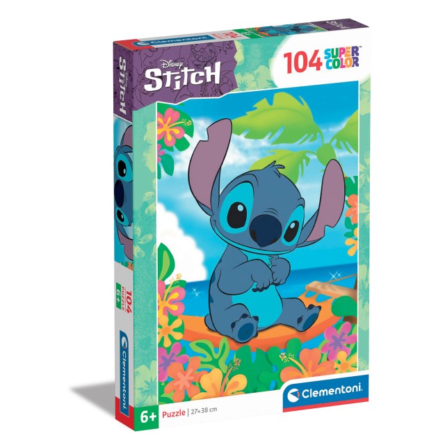 Clementoni Παιδικό Παζλ Super Color Disney Stitch 104 τμχ Clementoni Παιδικό Παζλ Super Color Disney Stitch 104 τμχ