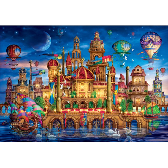 Clementoni Παζλ High Quality Collection Downtown 1000 τμχ - Compact Box