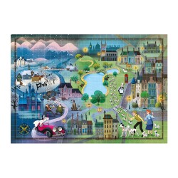 Clementoni Παζλ Story Maps Τα 101 Σκυλιά Της Δαλματίας 1000 τμχ
