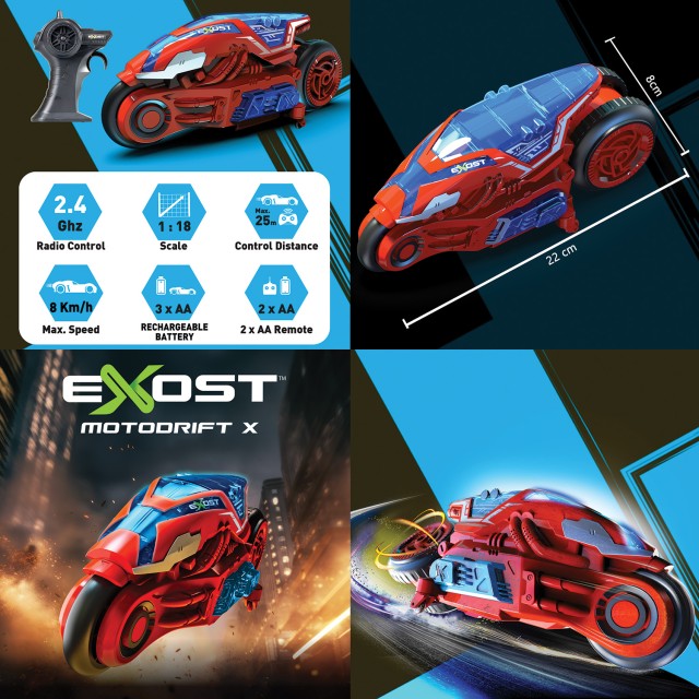 Exost Motordrift X Τηλεκατευθυνόμενη Μηχανή Exost Motordrift X Τηλεκατευθυνόμενη Μηχανή