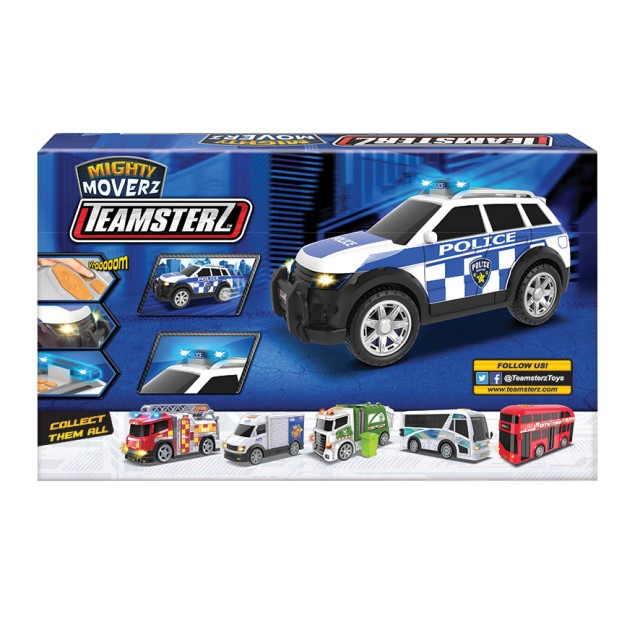 Teamsterz Mighty Moverz Αστυνομικό Όχημα 4x4 με Κίνηση, Φώτα και Ήχους  Για 3+ Χρονών