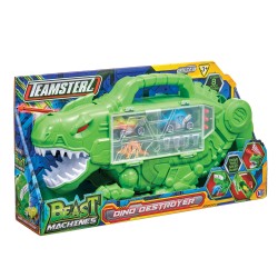 Teamsterz Beast Machines Dino Destroyer & Shark Destroyer Θήκη Οχημάτων Με 2 Οχήματα & Αξεσουάρ Για 3+ Χρονών