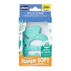 Chicco Βρεφικός Μασητικός Κρίκος Οδοντοφυΐας Σιλικόνης Neutral Για 2+ Μηνών