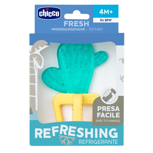 Chicco Βρεφικός Μασητικός Κρίκος Οδοντοφυΐας Σιλικόνης Cactus Για 4+ Μηνών