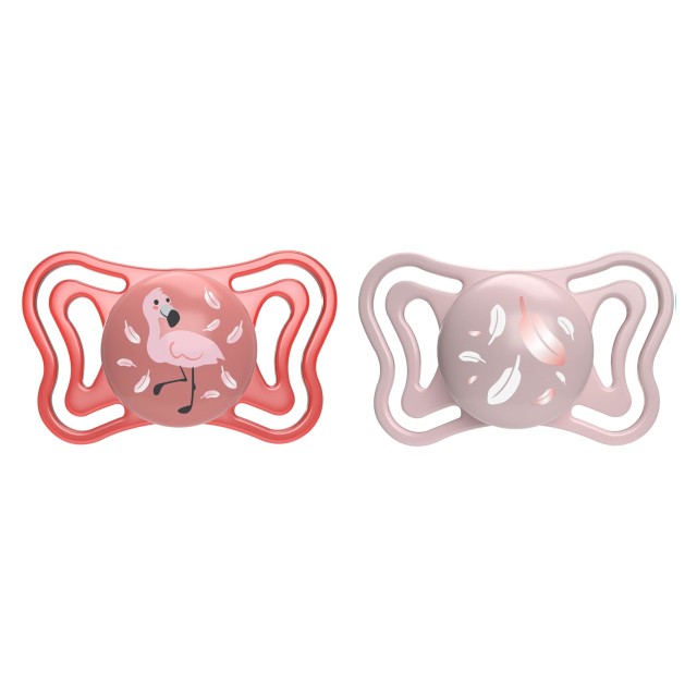 Chicco Πιπίλες Light PhysioForma Ροζ Για 6-16 Μηνών 2τμχ
