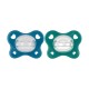 Chicco Πιπίλες Όλο Σιλικόνη PhysioForma Dual Soft Σιέλ Για 16-36 Μηνών 2τμχ Chicco Πιπίλες Όλο Σιλικόνη PhysioForma Dual Soft Σιέλ Για 16-36 Μηνών 2τμχ